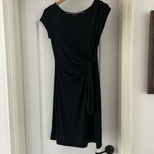 Merona Black Sheath Dress Side Tie  Cocktail Small Work Play Dinner Date